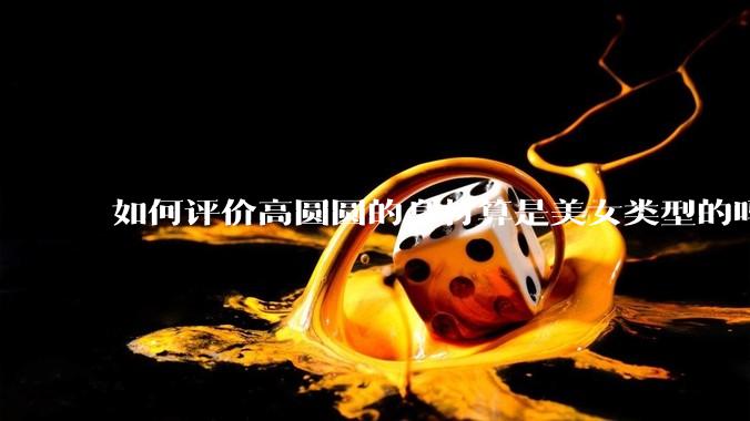 如何评价高圆圆的身材算是美女类型的吗？